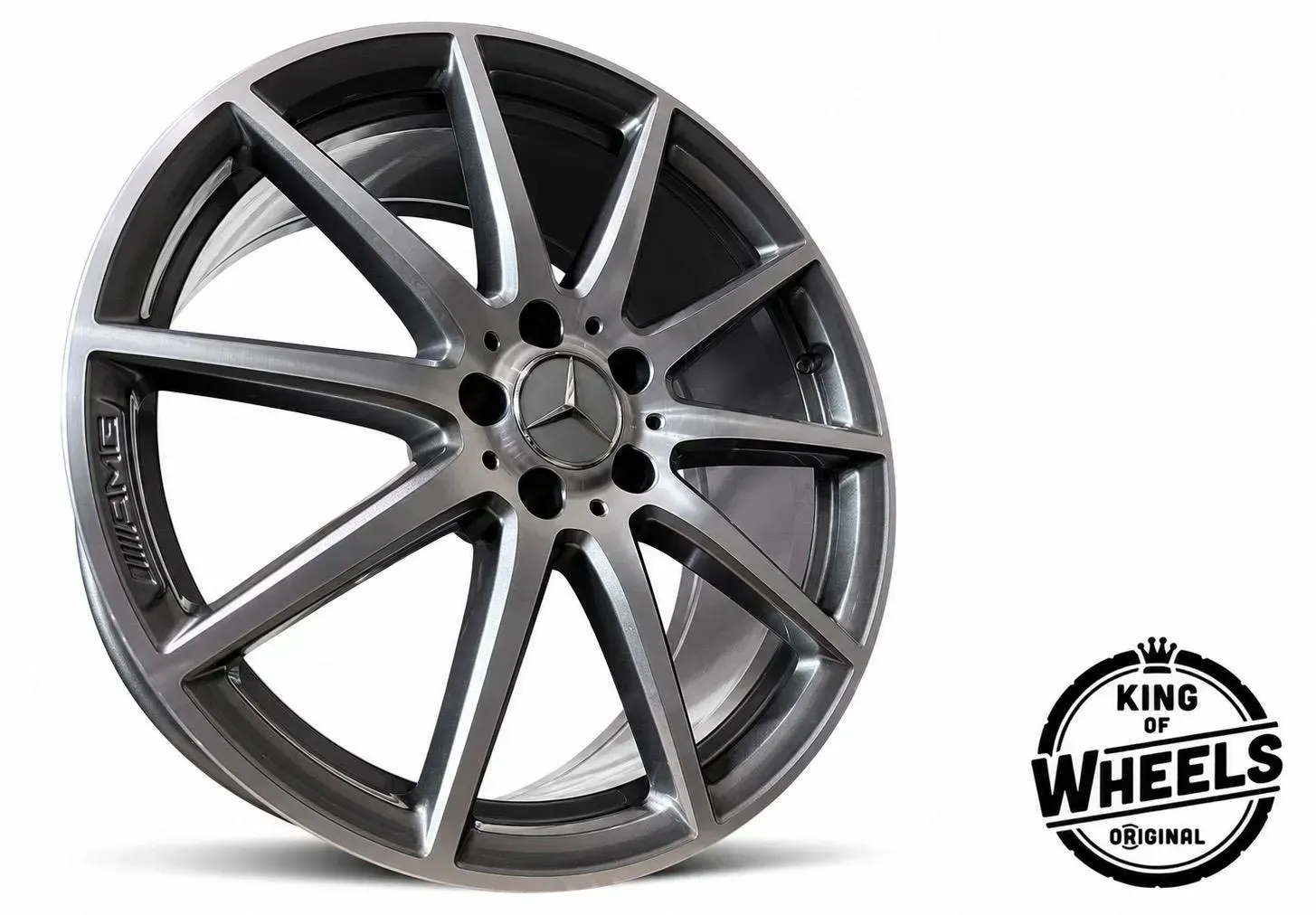 ORIGINAL MERCEDES BENZ 19 ZOLL C-KLASSE W206 C63 AMG S E-PERFORMANCE FELGEN BICOLOR TITANGRAU GLANZGEDREHT A2064016900 A2064012800 - Bild 1