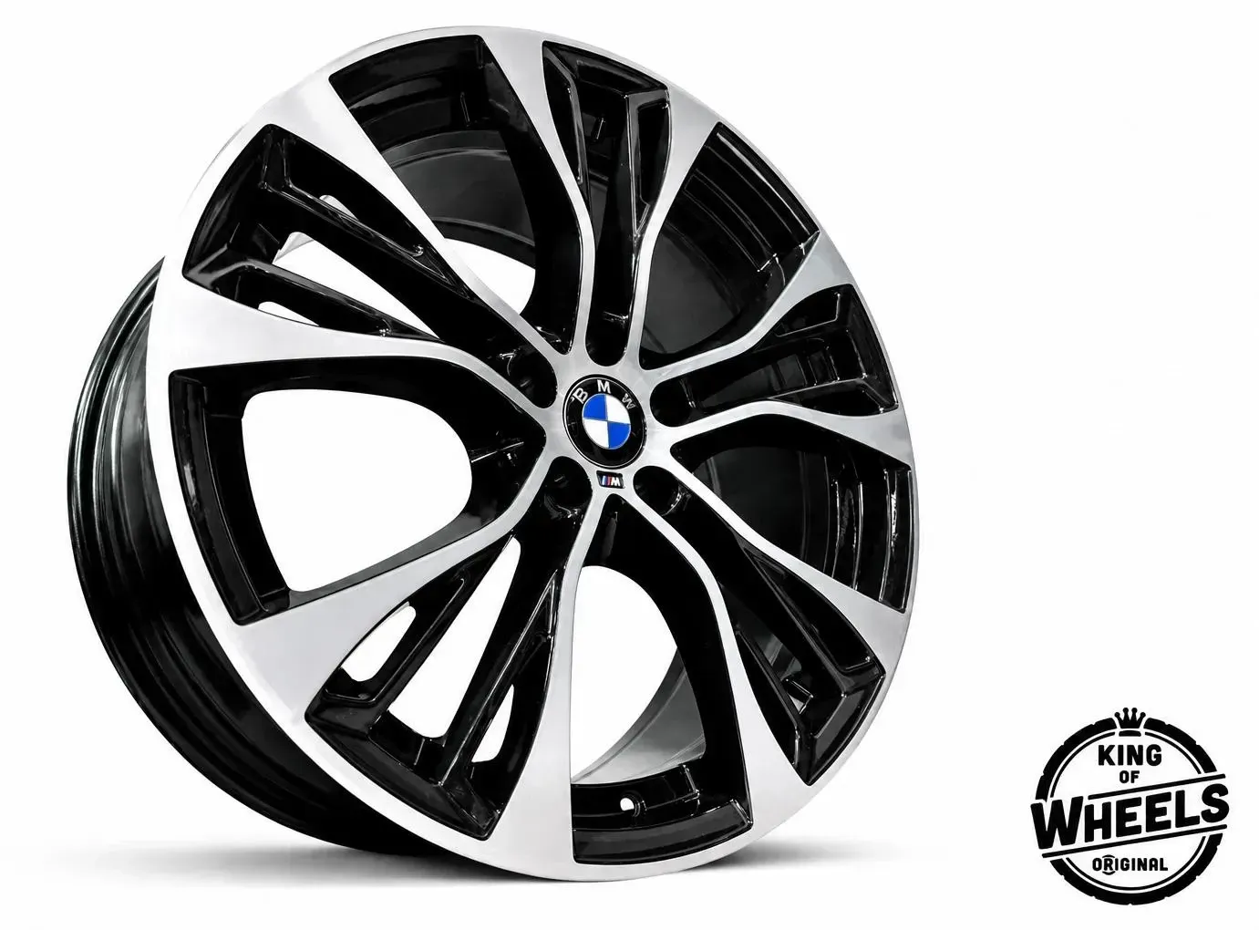 ORIGINAL BMW 21 ZOLL X5 F15 E70 X6 F16 E71 STYLING 599 M FELGEN M BICOLOR SCHWARZ 6859423 + 6859424 - Bild 1