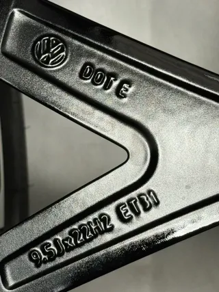 ORIGINAL VW 22 ZOLL TOUAREG III CR ESTORIL R-LINE FELGEN 760601025AE SCHWARZ - Bild 4