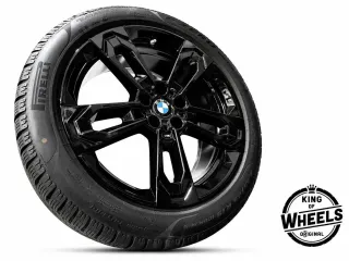 ORIGINAL BMW 19 ZOLL X1 iX1 U11 X2 iX2 U10 STYLING 871 M FELGEN 5A1E230 8J ET46 JET BLACK M-TECHNIK PIRELLI P ZERO WINTERREIFEN BMW* - Bild 1
