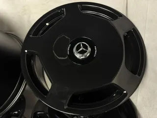 ORIGINAL MERCEDES BENZ MAYBACH 20 ZOLL S-KLASSE W223 V223 FELGEN A2234014200 SCHWARZ HOCHGLANZ INKLUSIVE SCHRAUBBARE RADNABENDECKEL - Bild 3